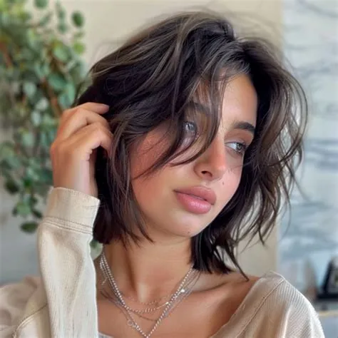 Short Butterfly Cut with Curtain Bangs