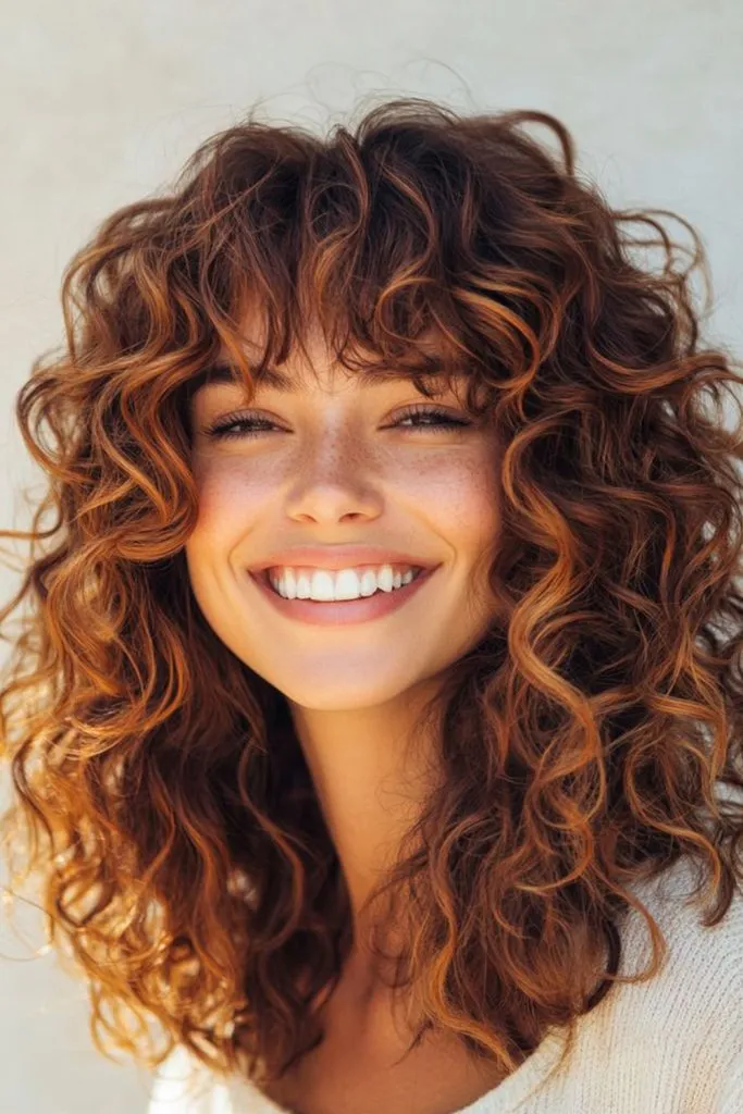 Curly Short Butterfly Cut
