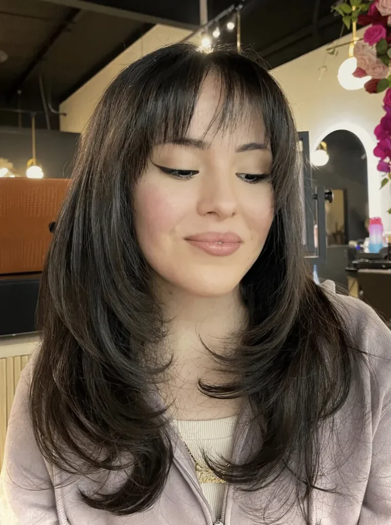 Short Butterfly Cut with Micro Bangs