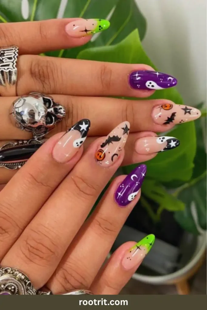 Skittle Nails