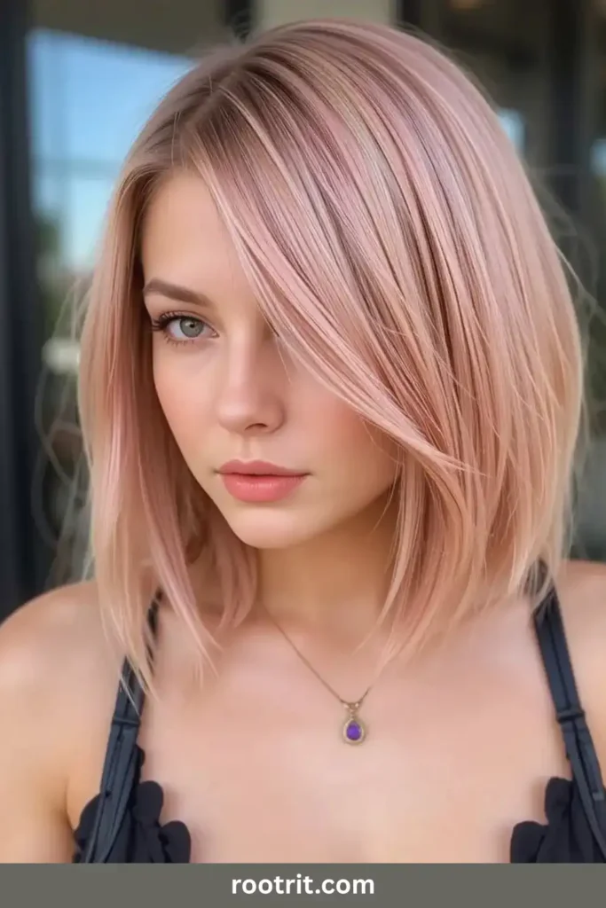 Strawberry Blonde Bob
