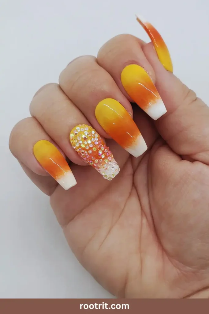 Candy Corn Nails