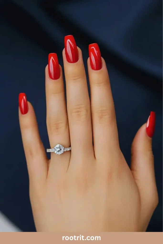 Ruby Red Nails