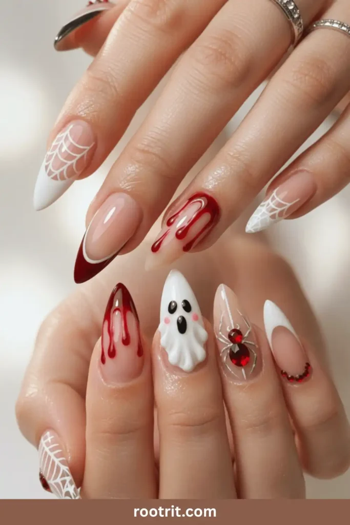 3D Gel Drip Nails