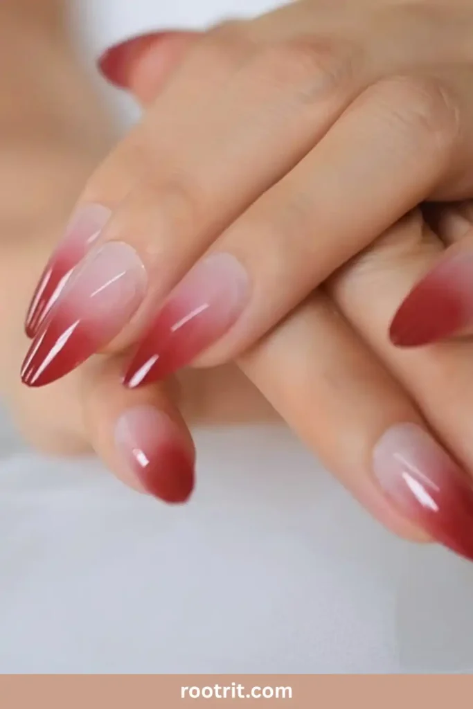 Red Ombré French Tips
