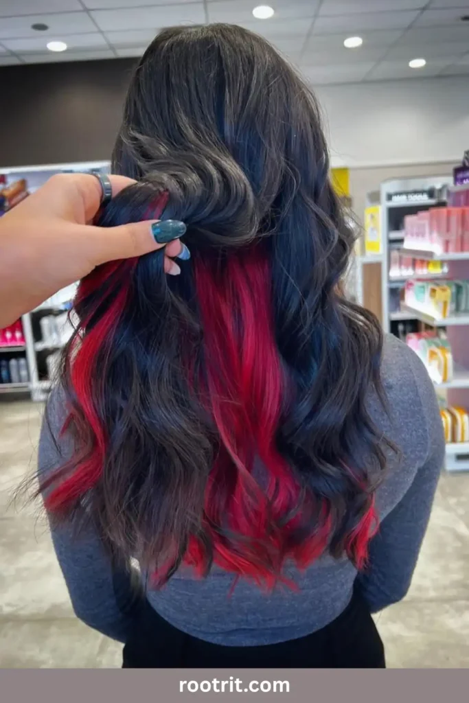 peekaboo hair color dark