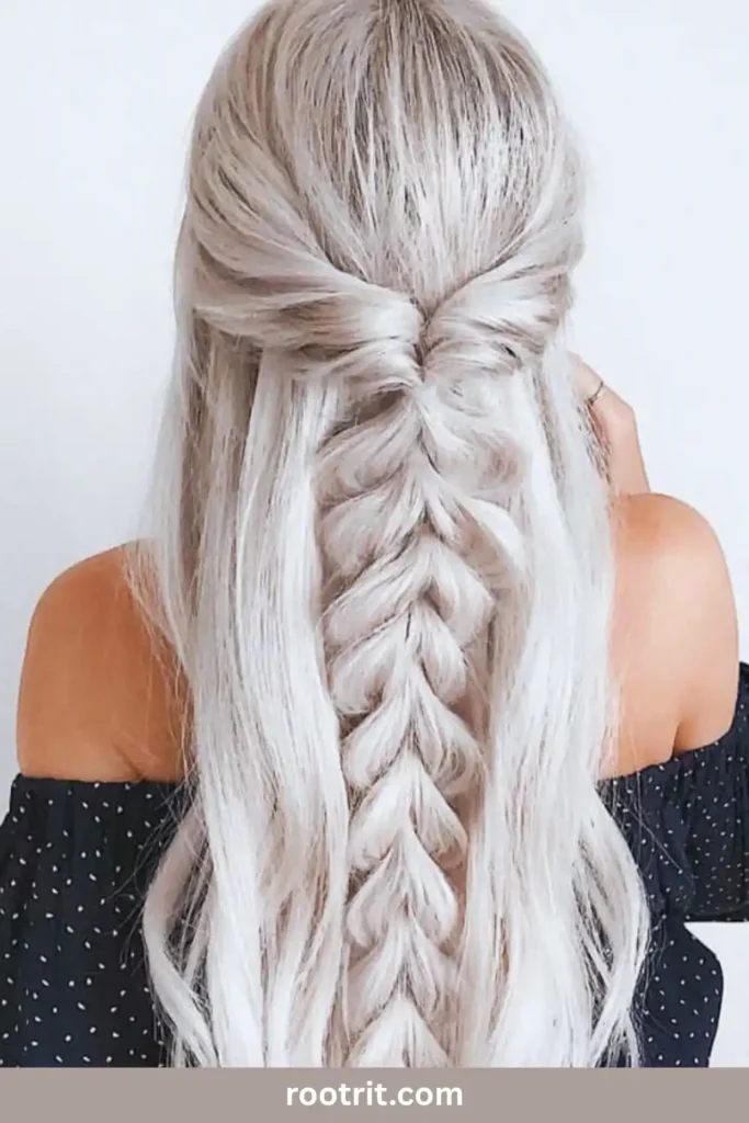 Winter White or Icy Blonde Braids