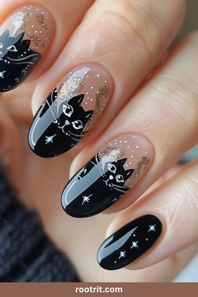 Black Cat Nails