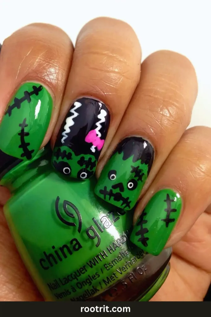 Frankenstein Nails