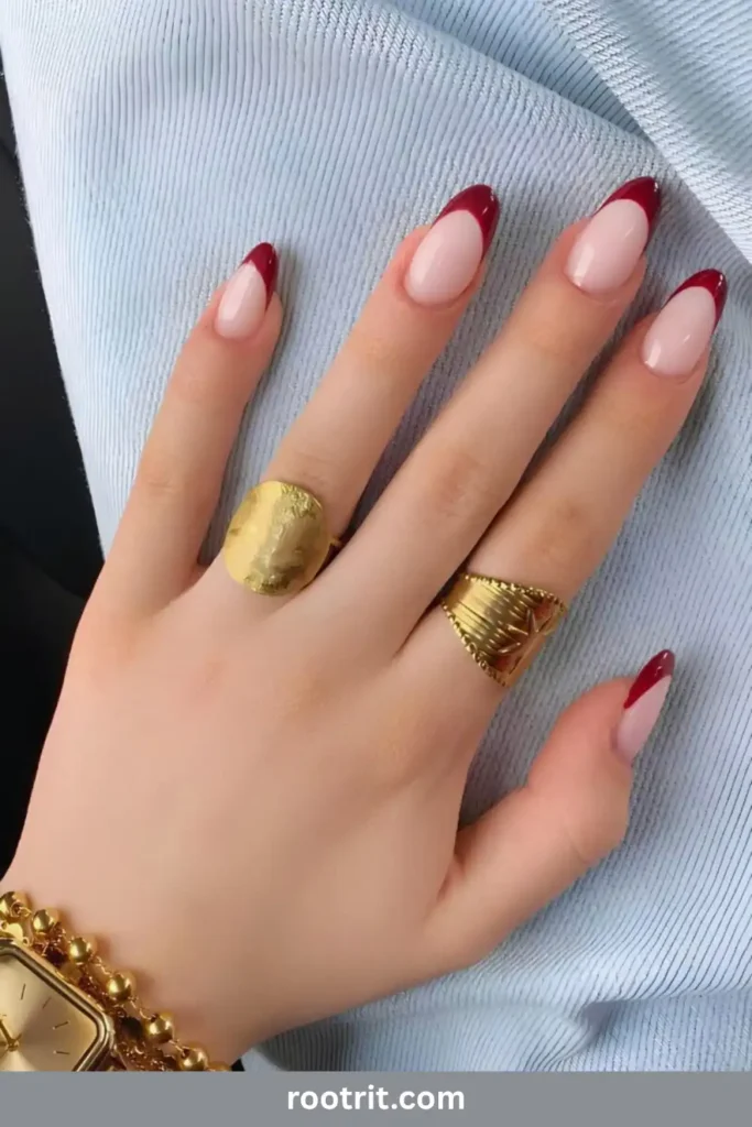 Glossy Cherry Red Tips