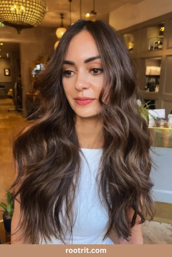 espresso brown hair woman