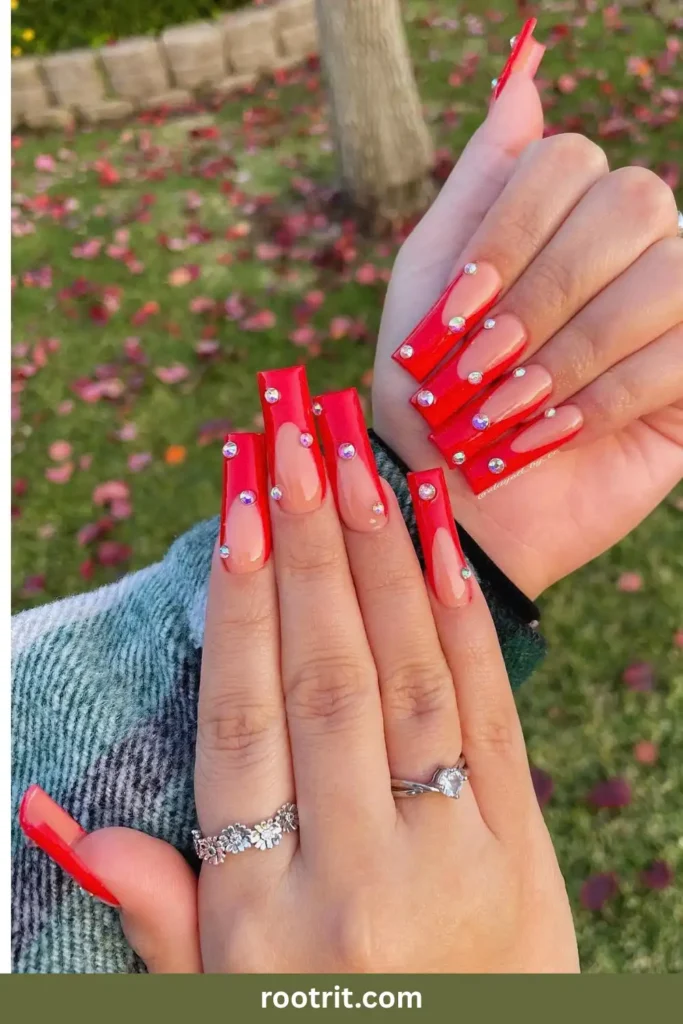Red Coffin Nails