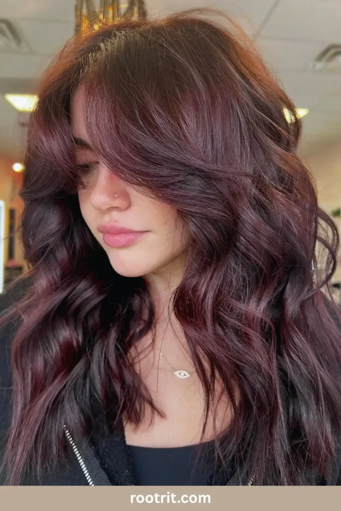 Burgundy Wine Brunette