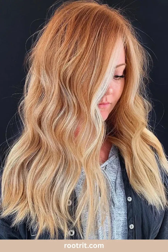 Strawberry Blonde With Highlights