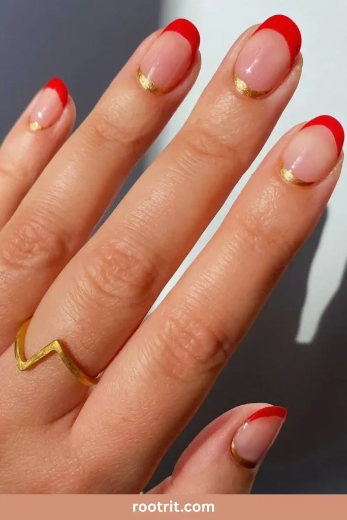 Red French Tips