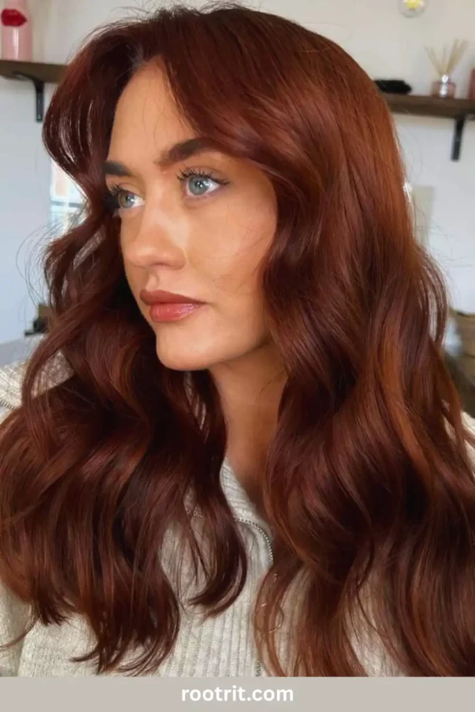 chestnut brown hair woman