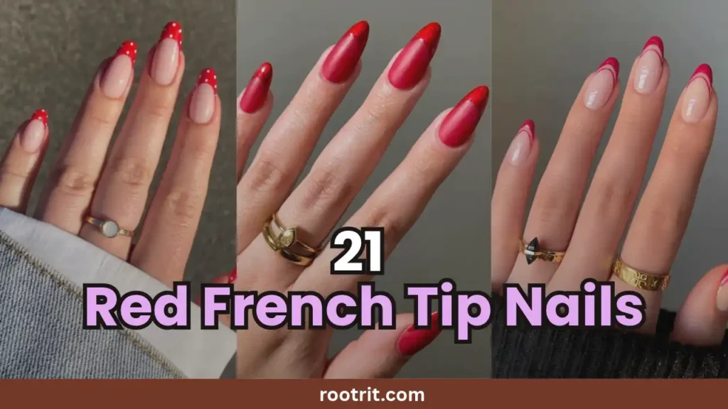 Red French Tip Nails | 21 Stunning Designs and Ideas for 2026